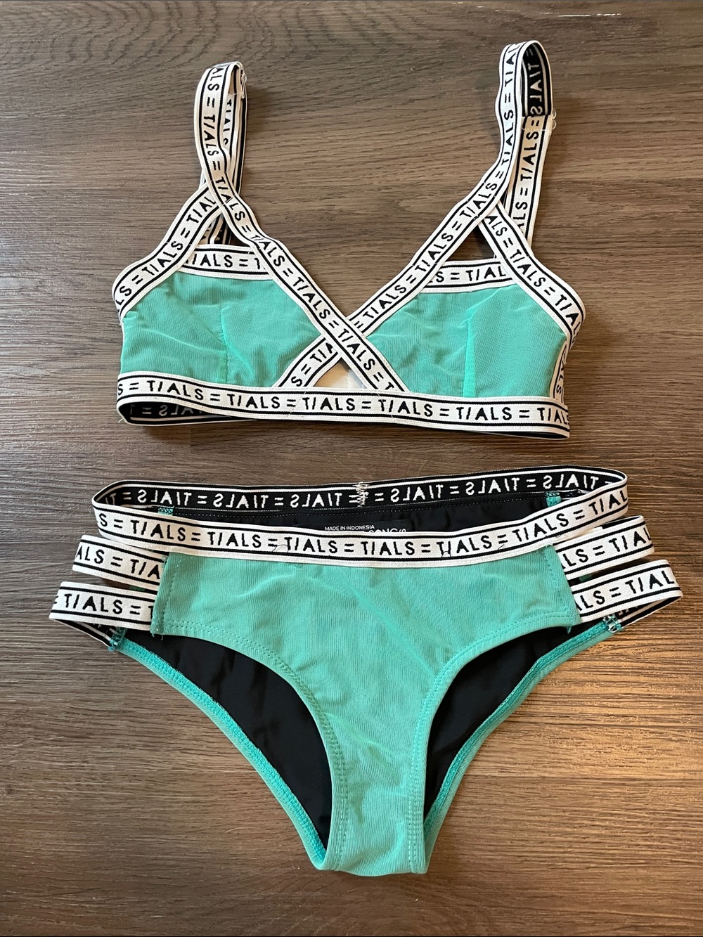 This Is Not A Love Song TIALS Mint Green Turquoise Bikini Set XS Small 4